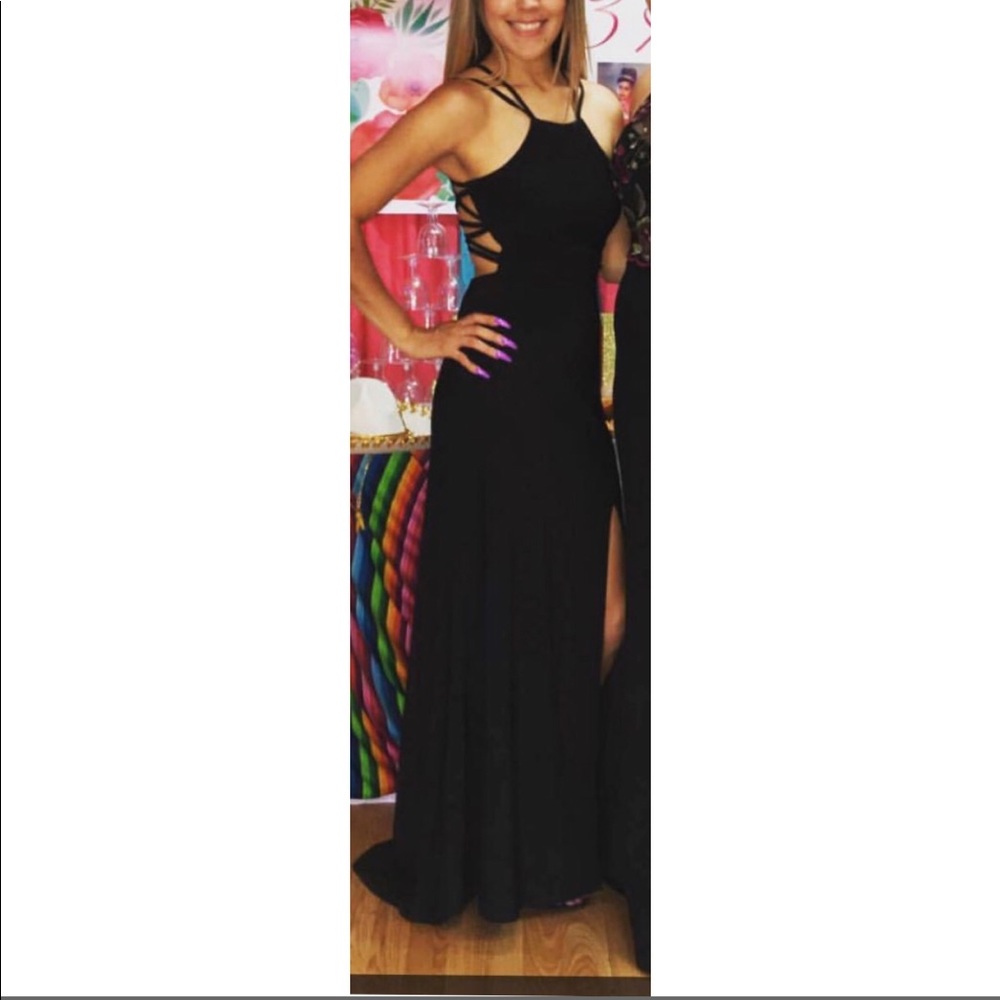 Black party gown